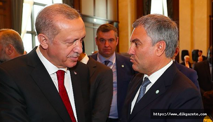 Putin, Duma Başkanı Volodin ile Erdoğan'a sıcak selamlarını gönderdi