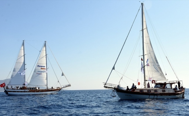 Turistler Bodrum guletleriyle maviliklere yelken açıyor