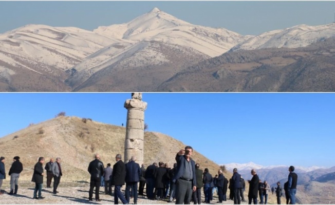 Nemrut Dağı'nın zirvesinde kış, eteklerinde bahar havası