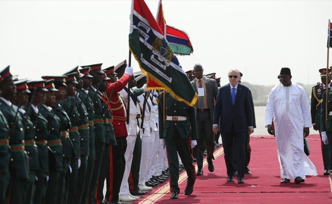 Cumhurbaşkanı Erdoğan Gambiya'da