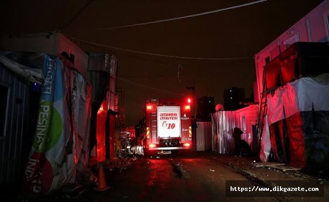 Sultangazi'de işçi konteynerinde çıkan yangında 1 kişi öldü