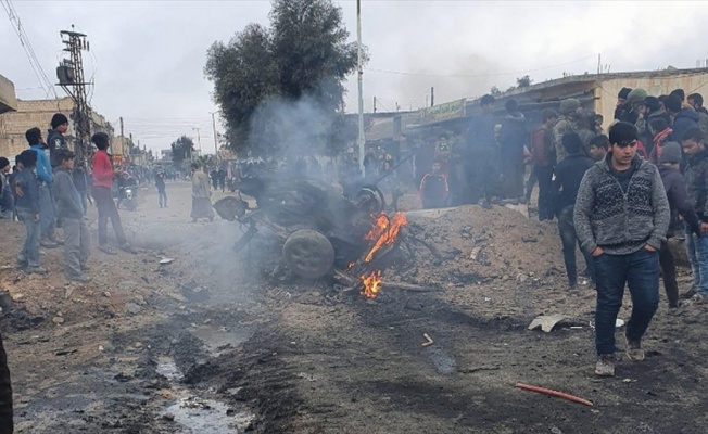 Tel Abyad'da teröristler bombalı araç patlattı