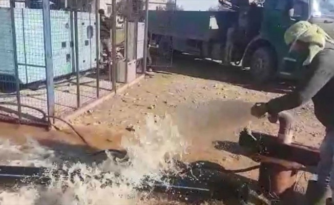 Türkiye'nin desteğiyle Tel Abyad'daki su kuyuları yeniden kullanılır hale getirildi