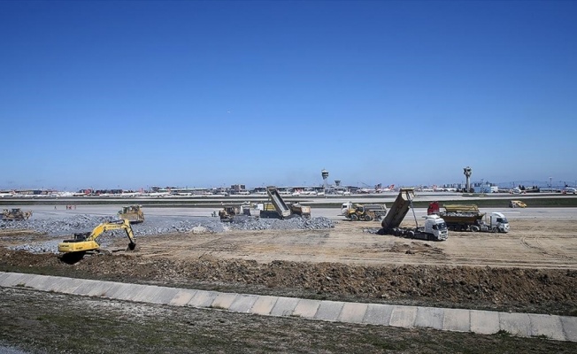 Atatürk Havalimanı'ndaki hastane inşaatında hummalı çalışmalar sürüyor