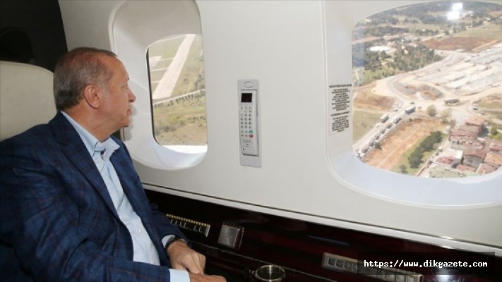 Erdoğan İstanbul'da yapımı devam eden hastaneleri inceliyor