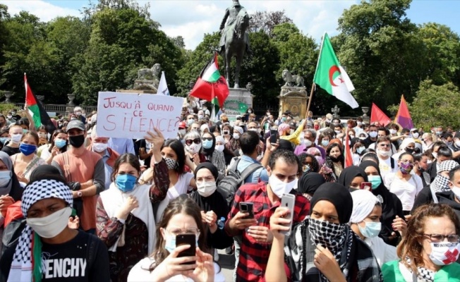 İsrail'in 'ilhak' planı Belçika'da protesto edildi