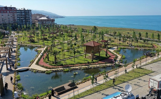 Karadeniz manzaralı 'Millet Bahçesi' vatandaşın beğenisini topladı