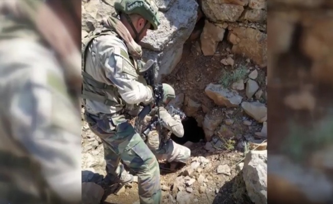MSB: Pençe-Kaplan Operasyonu'nda 150 metrelik mağara imha edildi