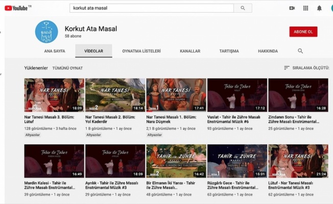 Dede Korkut masalları Youtube'da yayımlanmaya başladı