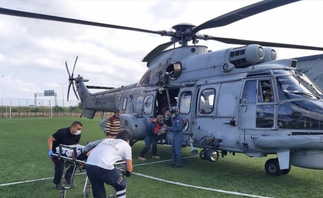 Hava Kuvvetleri Komutanlığından Giresun'daki arama kurtarma faaliyetlerine destek