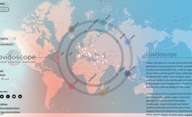 Salgının sanatsal ifadeleri 'covidoscope.org'da