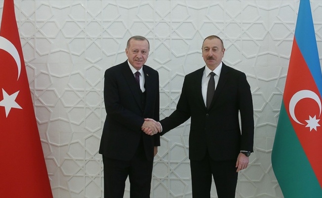 Aliyev'den Erdoğan'a teşekkür