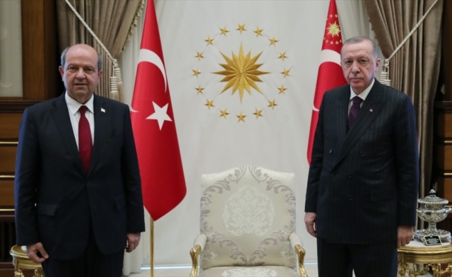 Cumhurbaşkanı Erdoğan KKTC Başbakanı Tatar'ı kabul etti