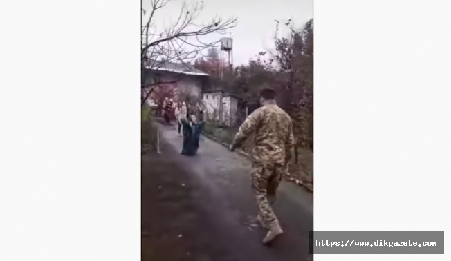 Azerbaycanlı anne, savaş gazisi oğlunu böyle karşıladı -VİDEO-