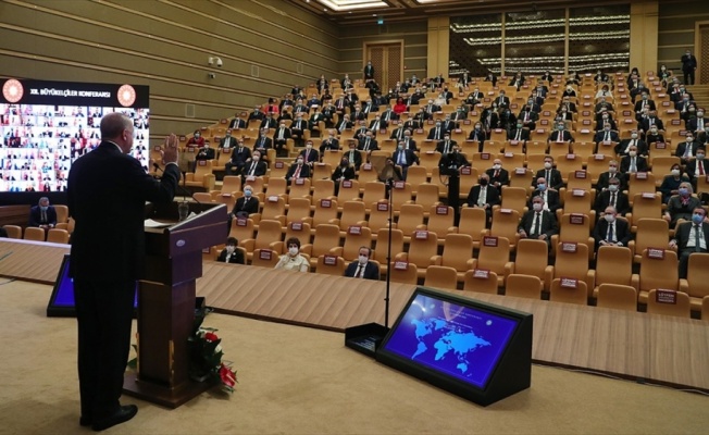 Cumhurbaşkanlığı Külliyesi'ndeki etkinliğe 'yerli video konferans sistemi' damgası