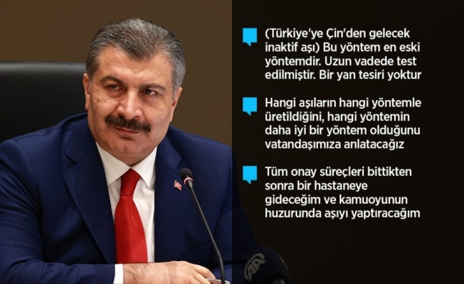 Bakan Koca, Kovid-19 aşı çalışmalarının detaylarını anlattı