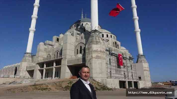 Trabzon'da aynı anda 10 bin kişinin ibadet edebileceği caminin kaba inşaatı tamam