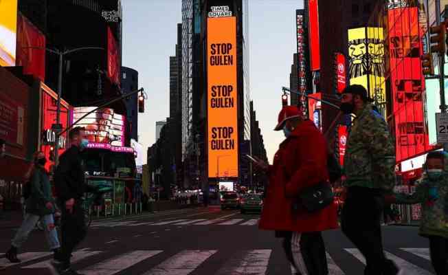 New York'un ünlü meydanında 'Gülen'i durdurun' ilanı