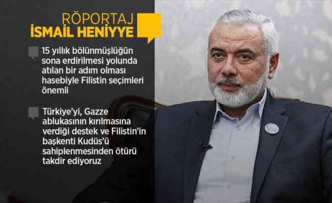Hamas lideri Heniyye, seçimleri kazansalar bile ulusal uzlaşı hükümetinden yana olduklarını söyledi