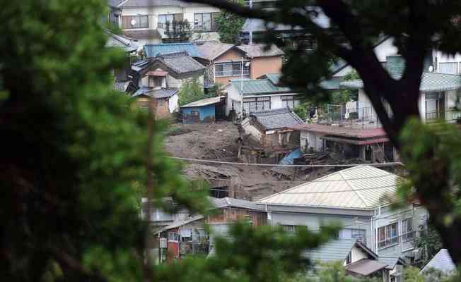 Japonya'daki heyelan ve taşkında 2 kişi öldü, 20 kişi kayboldu