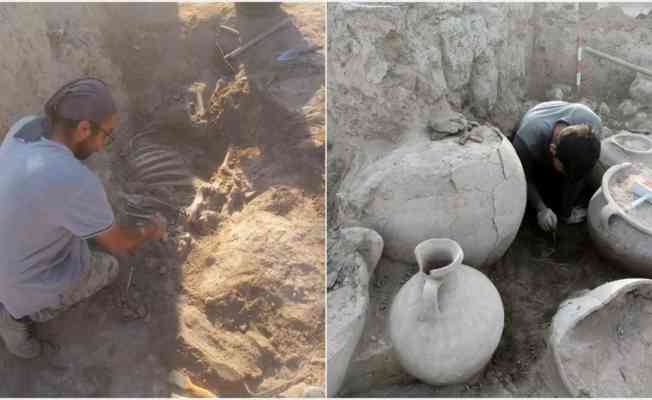 Tatarlı Höyük'te Orta Demir Çağ'a ait depolama alanı bulundu