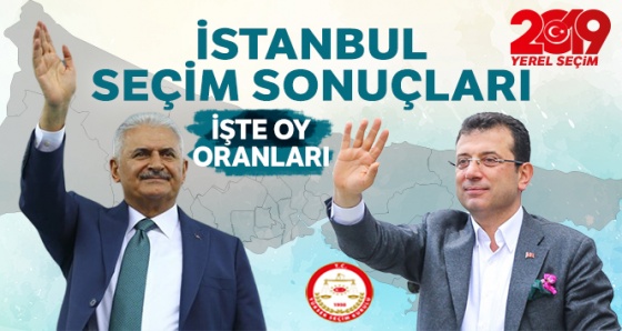 23 Haziran 2019 İstanbul Seçim Sonuçlarını buradan takip edebilirsiniz