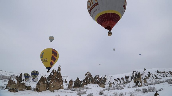 250 bin turist Kapadokya'yı kuşbakışı izledi