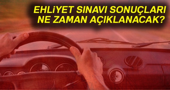 7 Ekim Ehliyet sınav sonuç sayfası MEB 2017 Ehliyet sınavı...