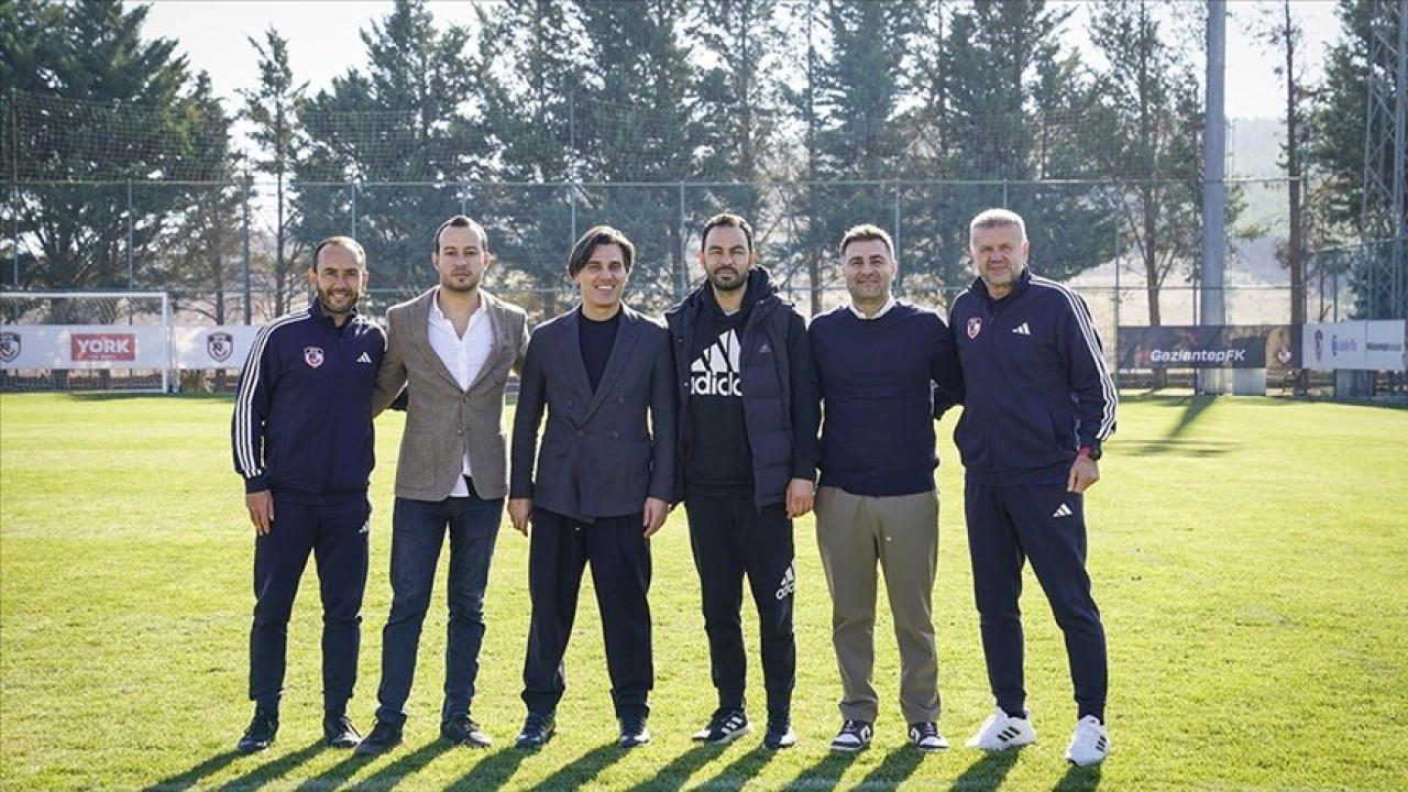 A Milli Futbol Takımı Teknik Direktörü Montella, Gaziantep FK'yi ziyaret etti