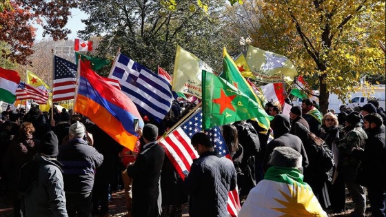 ABD'de Ermeni dernekleri ve PKK yandaşlarından Türkiye karşıtı eylem