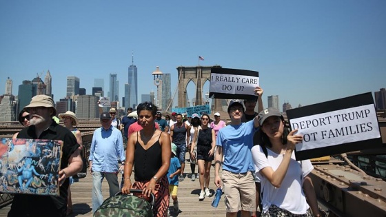 ABD'de Trump'ın göçmen politikası protesto edildi