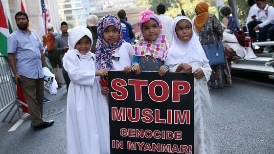 ABD'deki Müslüman Günü Yürüyüşü'nde Arakan'daki katliam kınandı