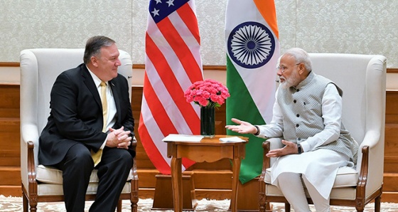 ABD Dışişleri Bakanı Pompeo, Hindistan Başbakanı Modi ile bir araya geldi