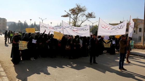 ABD'nin Kudüs kararı Suriye'de protesto edildi