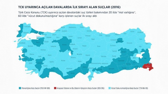 Adalet Bakanlığı Türkiye'nin 'Suç Atlası'nı hazırladı