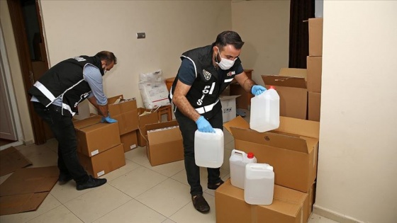 Adana'da 1305 litre sahte etil alkol ele geçirildi