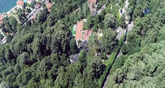 Adnan Oktar&#039;ın lüks villası havadan görüntülendi