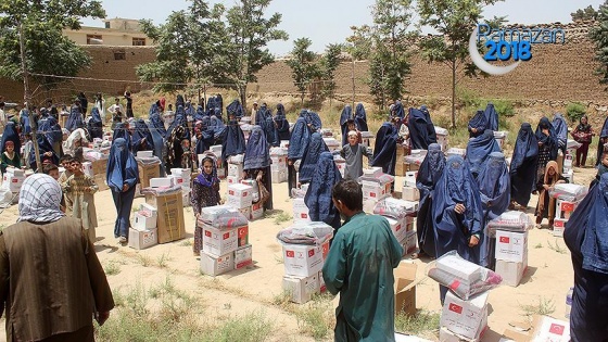 Afganistan'daki Türk birliğinden ramazan yardımı