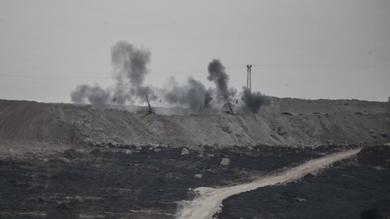 Afrin'deki terör hedefleri yoğun ateş altına alındı