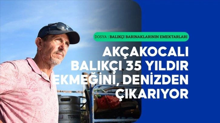 Akçakocalı balıkçı 35 yıldır ekmeğini, sevdalısı olduğu denizden çıkarıyor