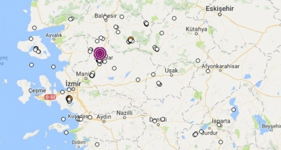 Akhisar’da 3.9 şiddetinde deprem oldu