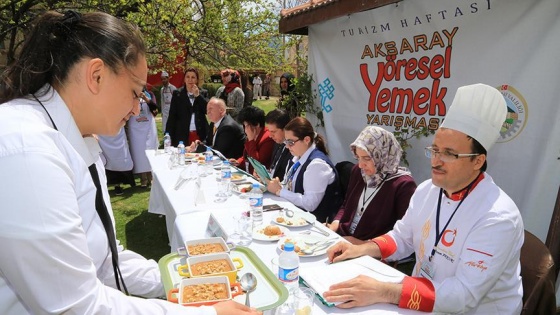 Aksaray'da yöresel yemekler yarıştı