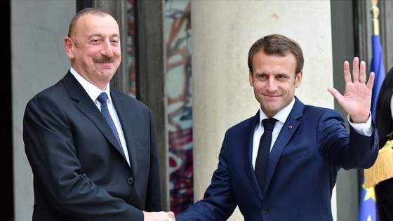 Aliyev ve Macron, Dağlık Karabağ sorunuyla ilgili mevcut durumu görüştü