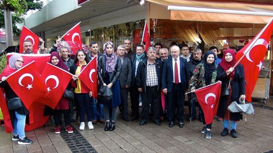 Almanya'da FETÖ protestosu