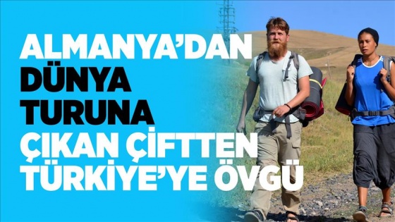 Almanya'dan dünya turuna çıkan çiftten Türkiye'ye övgü