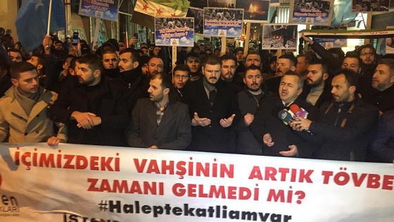 Alperen Ocaklarından Halep protestosu