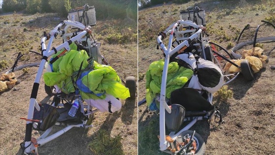 Amanoslar'da terör örgütü PKK'ya ait paramotor ele geçirildi