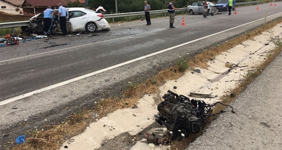 Amasya’da 2 otomobil çarpıştı: 1 ölü, 3 yaralı