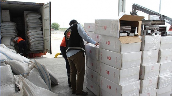 Ambarlı Limanı’nda 1,2 milyon paket kaçak sigara ele geçirildi