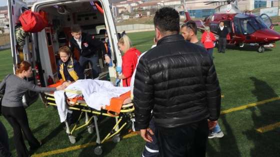 Ambulans uçak 8 yaşındaki Egemen için havalandı